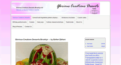 Desktop Screenshot of gloriouscreationsdesserts.com