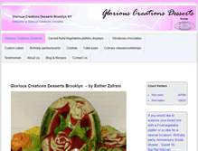 Tablet Screenshot of gloriouscreationsdesserts.com